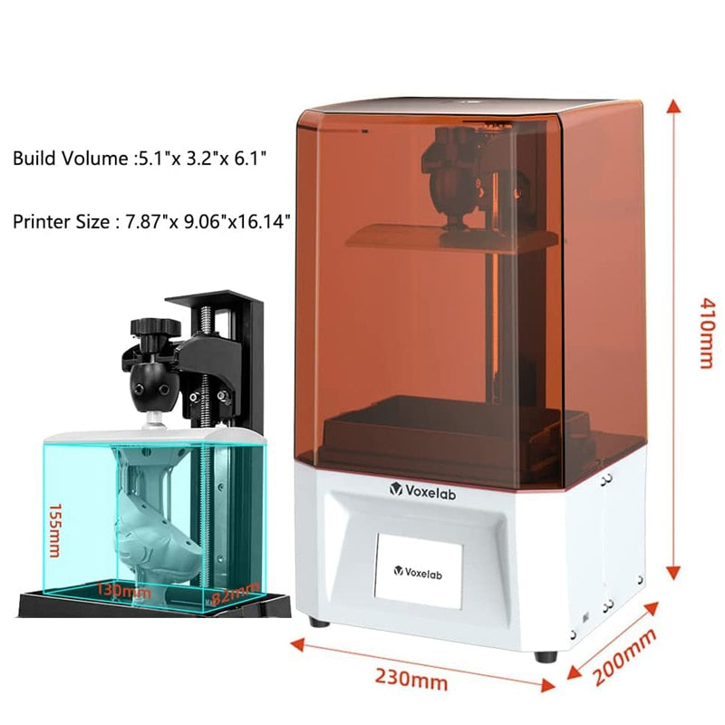 Voxelab Proxima 6.0 Mono LCD 3D Printer UV Resin Printers 2K Monochrome Screen