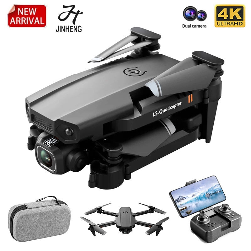 JINHENG XT6 Mini Drone 4K 1080P HD Camera WiFi Fpv Air Pressure Altitude Hold