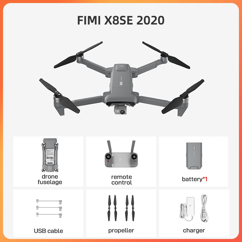 FIMI X8SE 2020 Drone with Camera Quadcopter RC Helicopter 8KM professional FPV