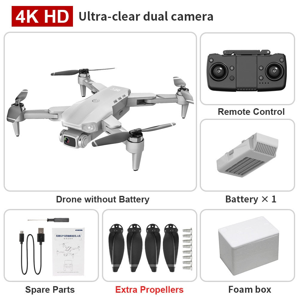 GPS Drone 4K Dual HD Camera Professional Aerial Photography Brushless Motor