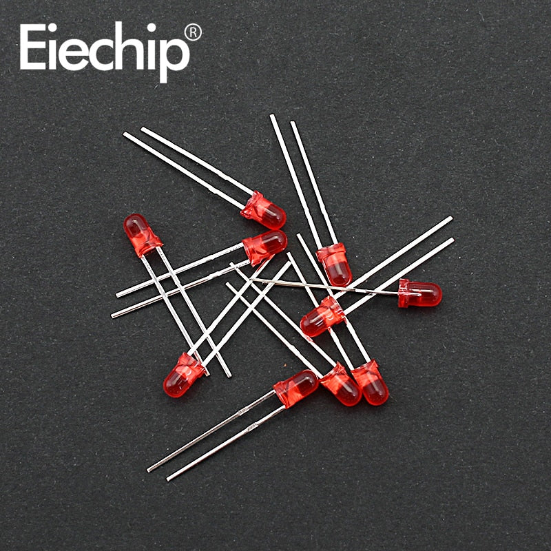 3mm 5mm LED Diode Assorted Kit, White Green Red Blue Yellow OrangeDIY led lights Diodes electronic