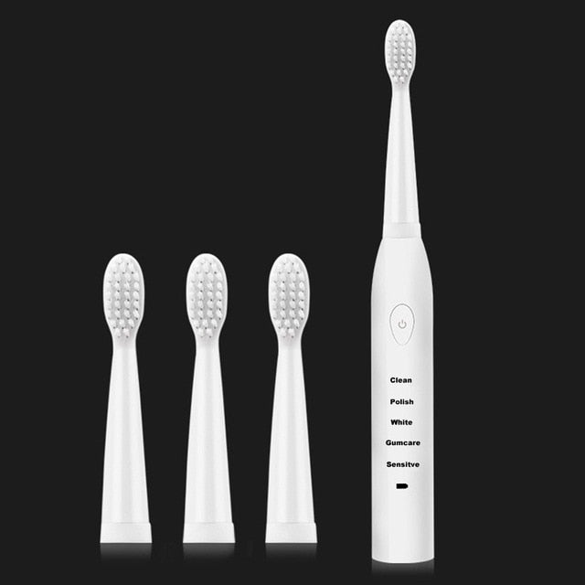 Powerful Ultrasonic Sonic Electric Toothbrush USB Charge Rechargeable Tooth Brush