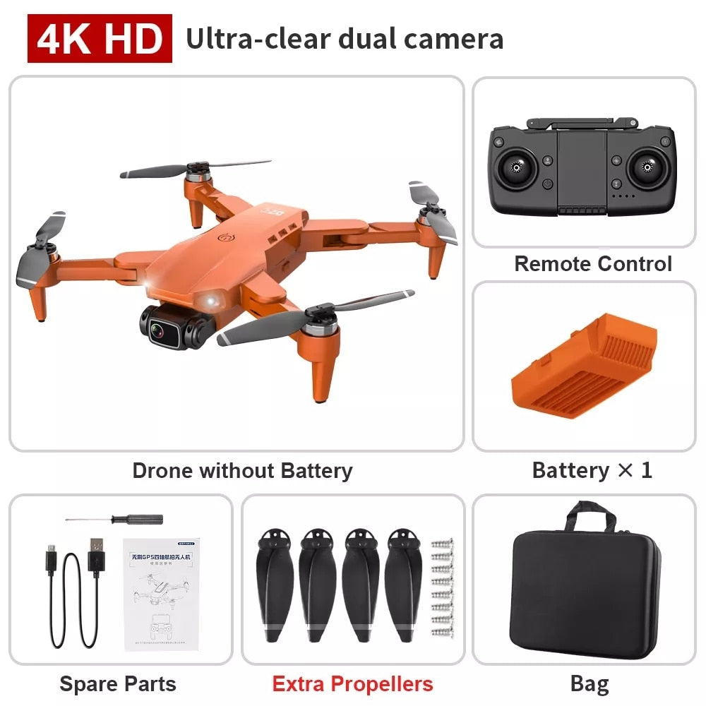 2022 New L900 Pro Drone 4K Professional HD Camera  Brushless Foldable Quadcopter RC Distance 1.2KM