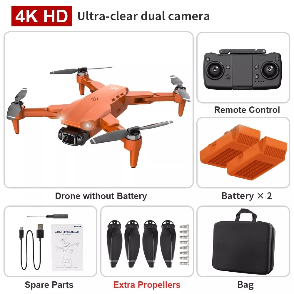 2022 New L900 Pro Drone 4K Professional HD Camera  Brushless Foldable Quadcopter RC Distance 1.2KM