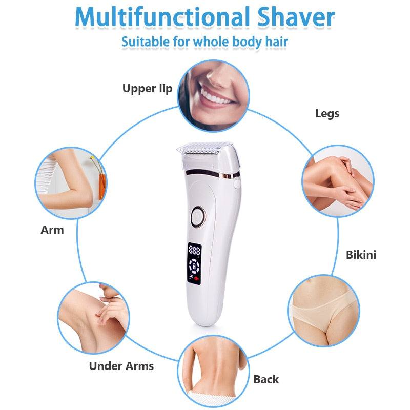 USB Rechargeable Lady Shaver Hair Removal Clipper Device Women Epilator Electric