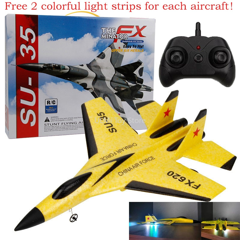 SU-35 RC Remote Control Airplane 2.4G Remote Control Fighter Hobby Plane Glider