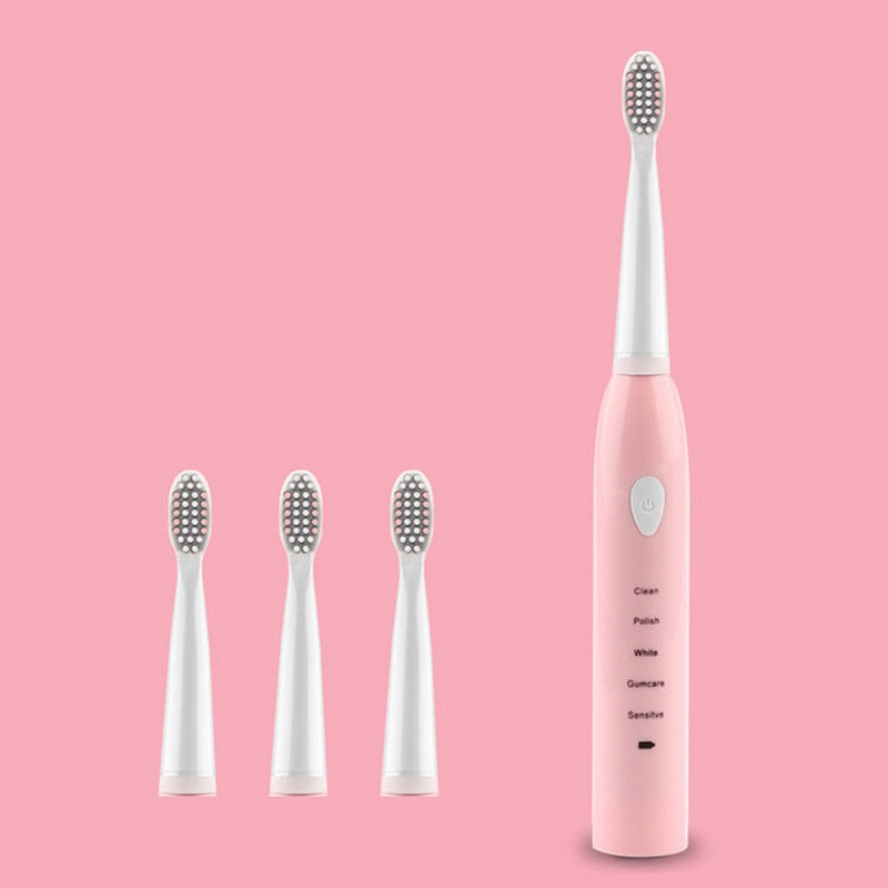 Electric Toothbrush Powerful Ultrasonic Sonic USB Charge Rechargeable Tooth Washable