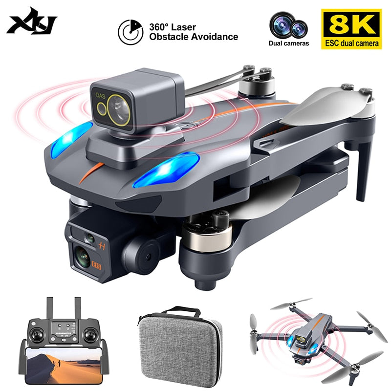 MAX GPS Drone 4K Professional Obstacle Avoidance 8K DualHD Camera Brushless Motor