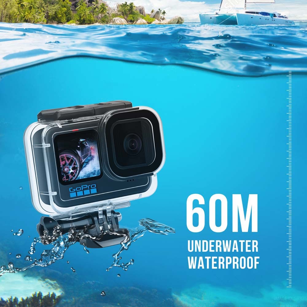 Waterproof Case for GoPro Hero 10 9 Black Accessories 60M Diving Housing Cover Protector