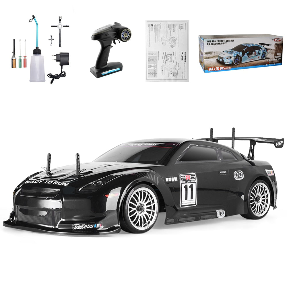 HSP RC Car 4wd 1:10 On Road Racing Two Speed Drift Vehicle Toys 4x4 Nitro Gas Power