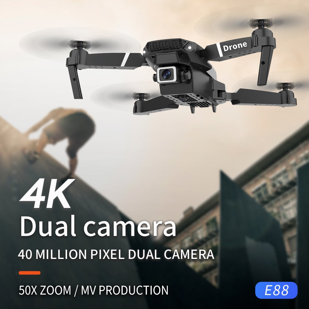 NEW Drone 4k profession HD Wide Angle Camera 1080P WiFi fpv Dual Camera Height Keep Drones Camera