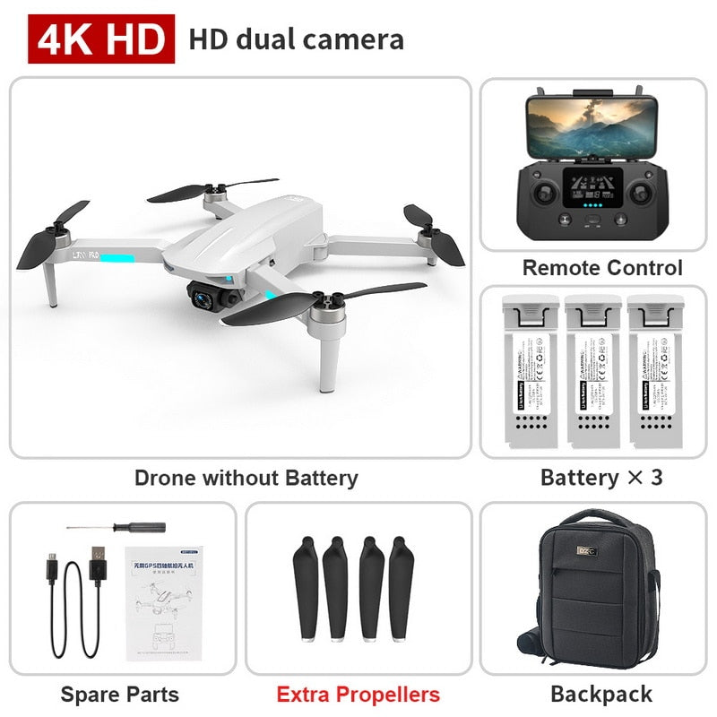 NEW L700 PRO GPS FPV 1.2Km Drone 4K Professional Dual HD Camera Aerial Photography Brushless