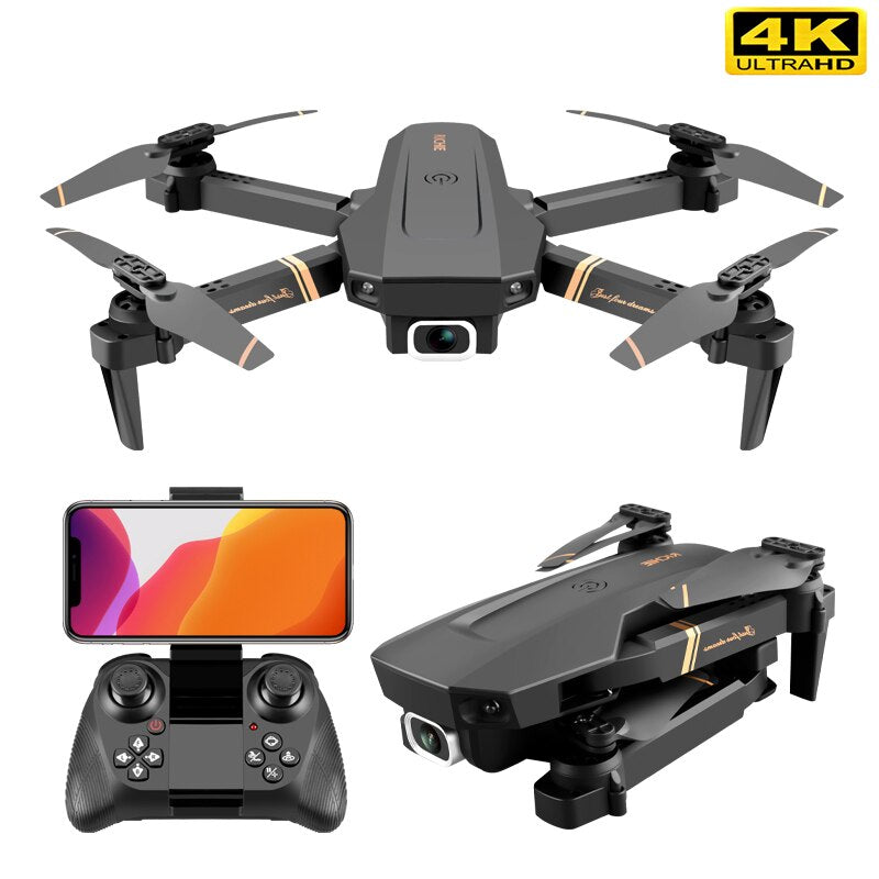 4k HD Wide Angle Camera 1080P WiFi fpv Drone Dual Camera Quadcopter