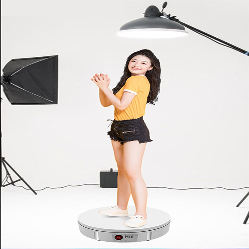 360° Booth Rotating Machine Turntable Display Backdrop Stand