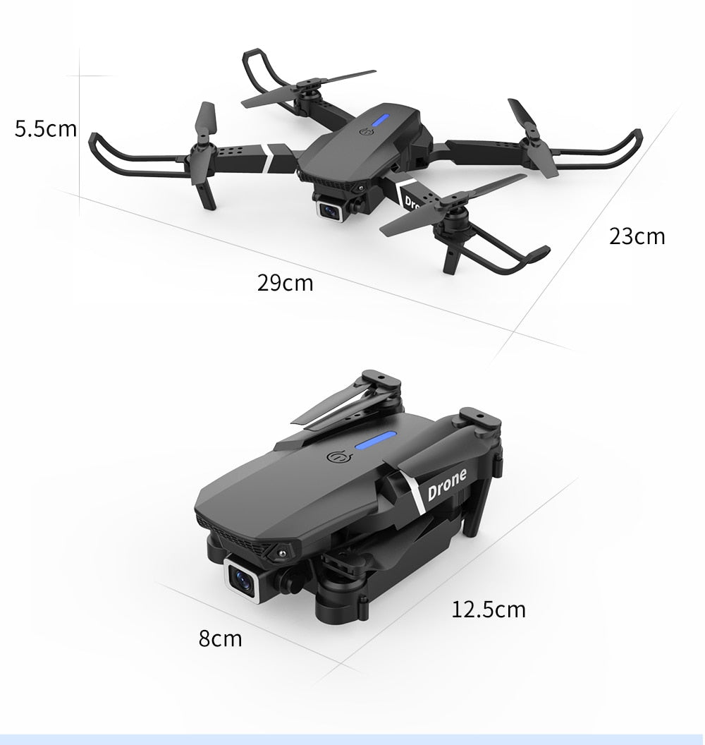 NEW Drone 4k profession HD Wide Angle Camera 1080P WiFi fpv Dual Camera Height Keep Drones Camera