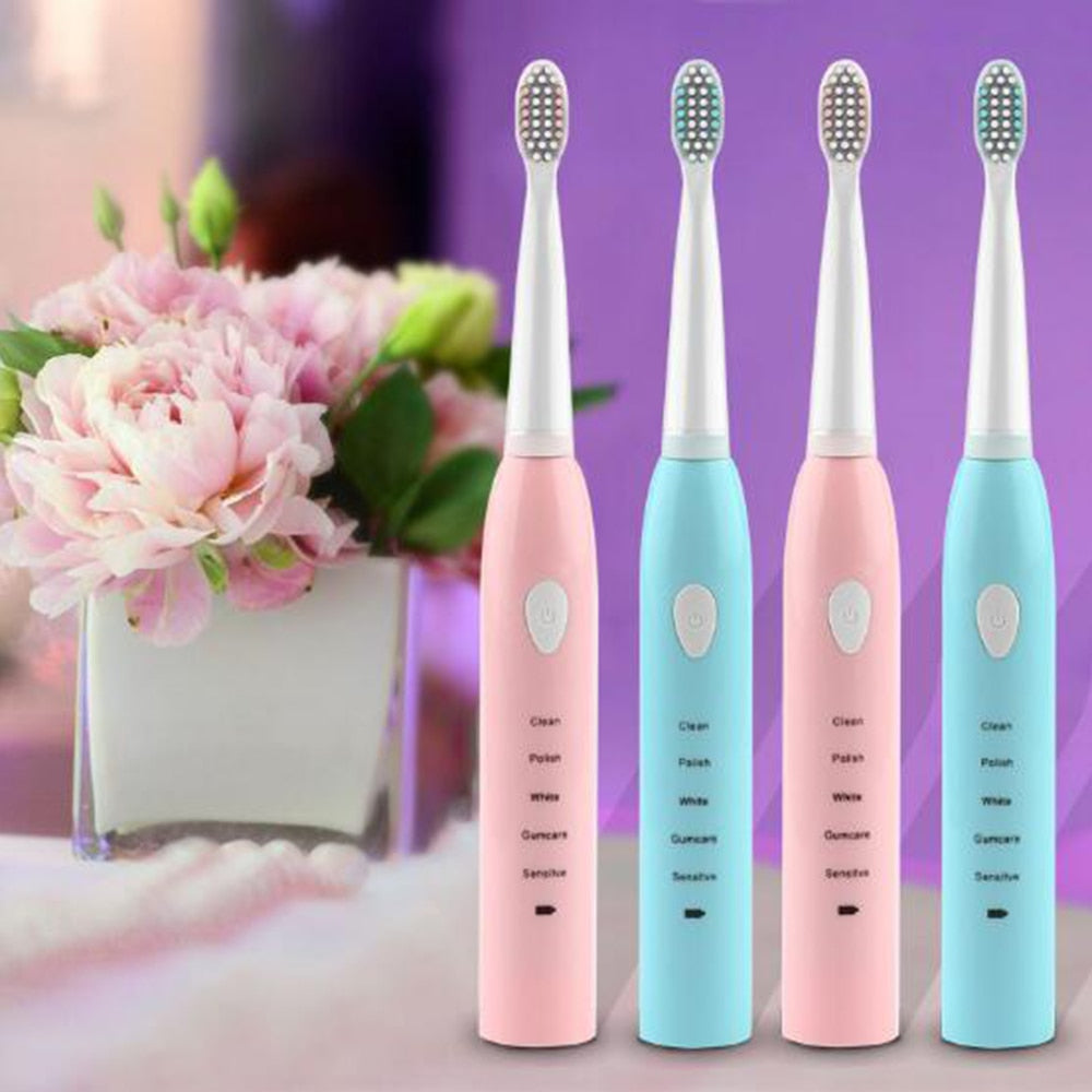 Electric Toothbrush Powerful Ultrasonic Sonic USB Charge Rechargeable Tooth Washable