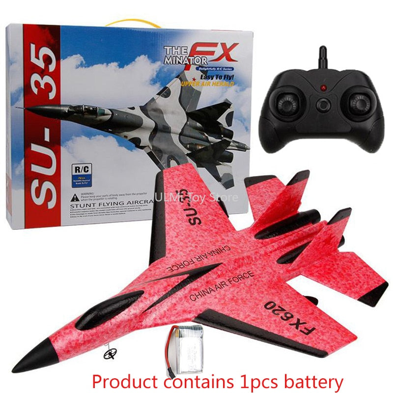 SU-35 RC Remote Control Airplane 2.4G Remote Control Fighter Hobby Plane Glider