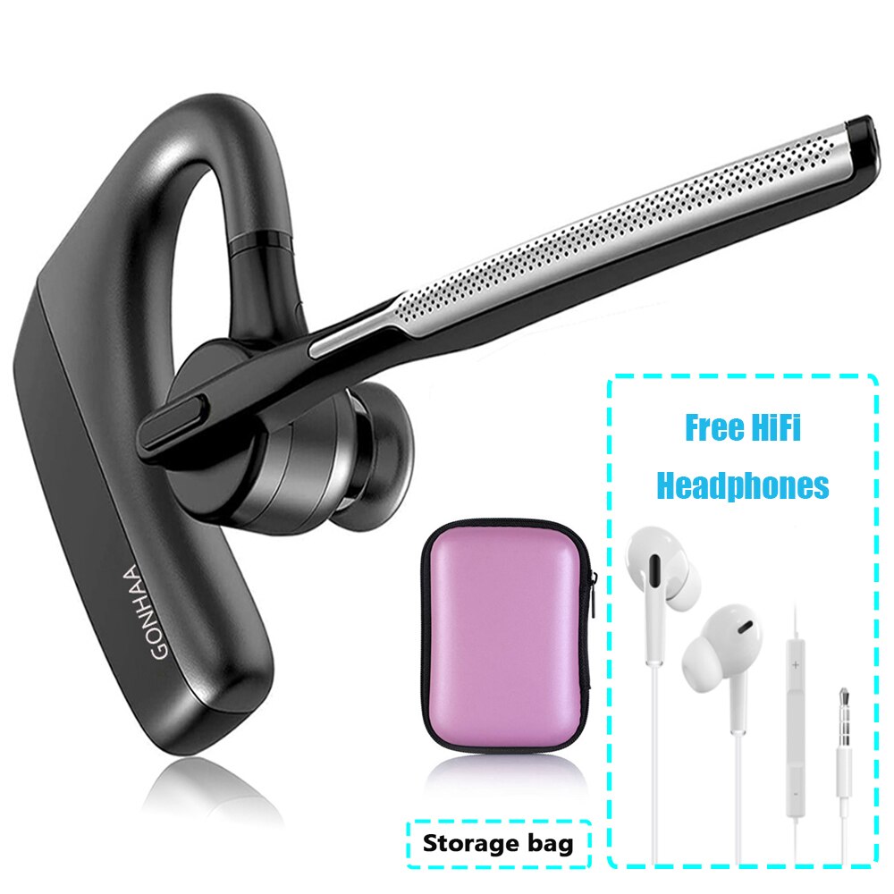 Bluetooth Earphones Wireless Headset HD Headphone With CVC8.0 Dual Microphone Noise