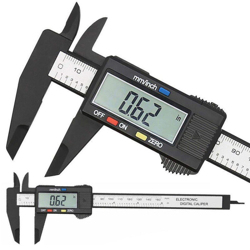 150mm 100mm Electronic Digital Caliper Carbon Fiber Dial Vernier Caliper Gauge Micrometer