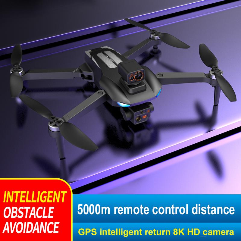 AE8 Pro Max Obstacle Avoidance Drone GPS Positioning Drone Brushless Motor Quadcopter 8K HD Aerial Photography