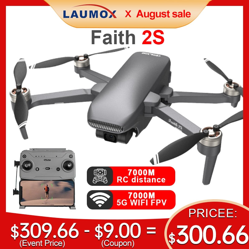 LAUMOX Faith 2S Drone 4K Professional GPS HD Camera 3-Axis Gimbal Quadcopter