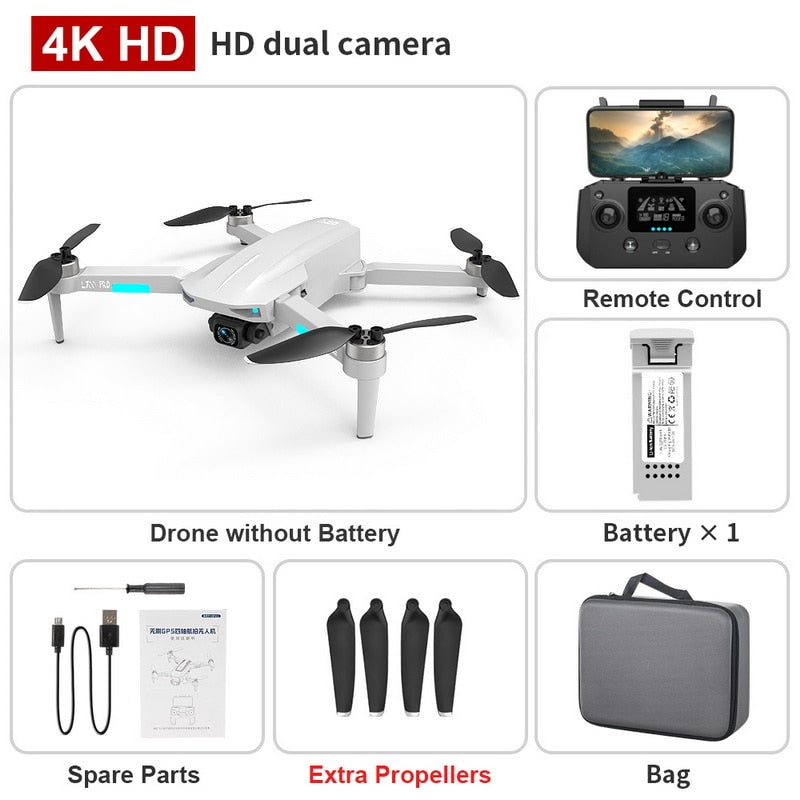 NEW L700 PRO GPS FPV 1.2Km Drone 4K Professional Dual HD Camera Aerial Photography Brushless