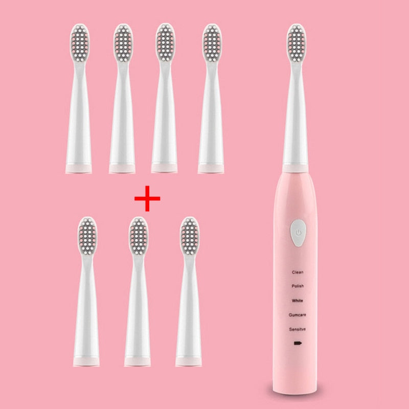 Electric Toothbrush Powerful Ultrasonic Sonic USB Charge Rechargeable Tooth Washable