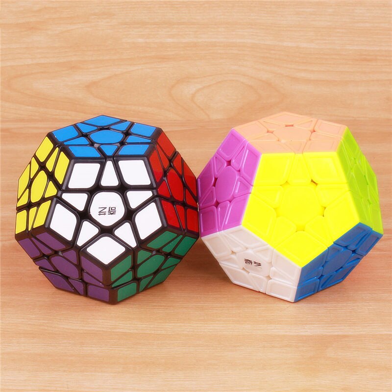 QY TOYS megaminxeds magic speed cube stickerless pyramidcube professional puzzle