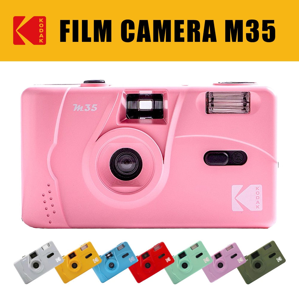 Kodak M35 camera non-disposable camera 135 film fool with flash student