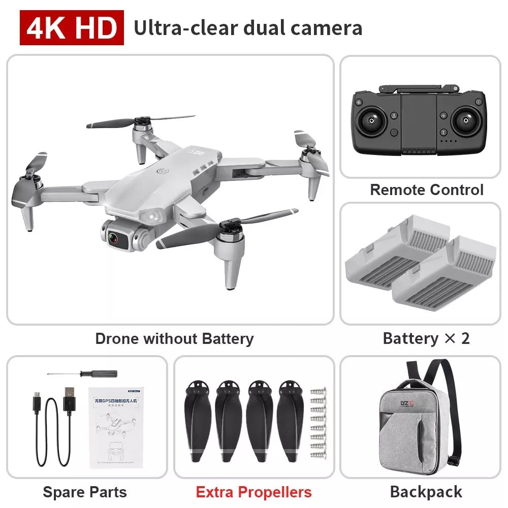 2022 New L900 Pro Drone 4K Professional HD Camera  Brushless Foldable Quadcopter RC Distance 1.2KM