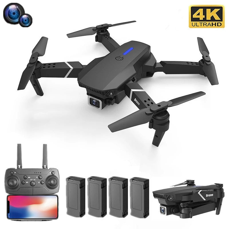 NEW Drone 4k profession HD Wide Angle Camera 1080P WiFi fpv Dual Camera Height Keep Drones Camera