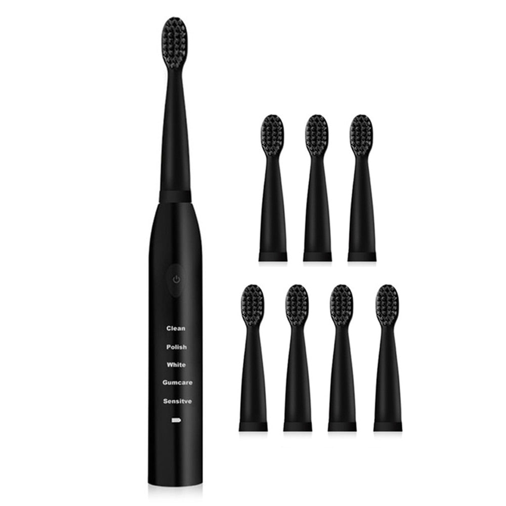 Powerful Ultrasonic Sonic Electric Toothbrush USB Charge Rechargeable Tooth Brush