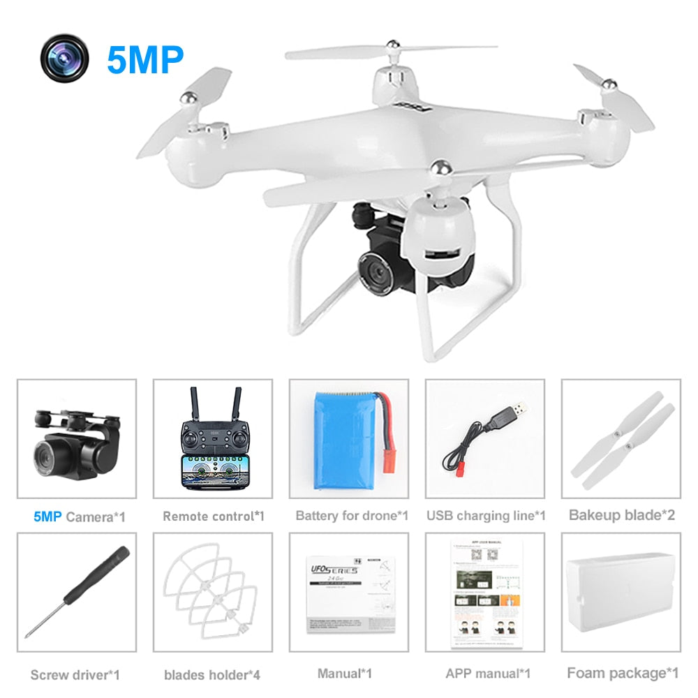 Aerial Photography RC Drone UAV FPV with 4K HD Pixel Camera Remote Control 4-Axis Quadcopter Aircraft