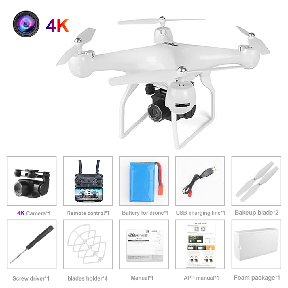 Aerial Photography RC Drone UAV FPV with 4K HD Pixel Camera Remote Control 4-Axis Quadcopter Aircraft