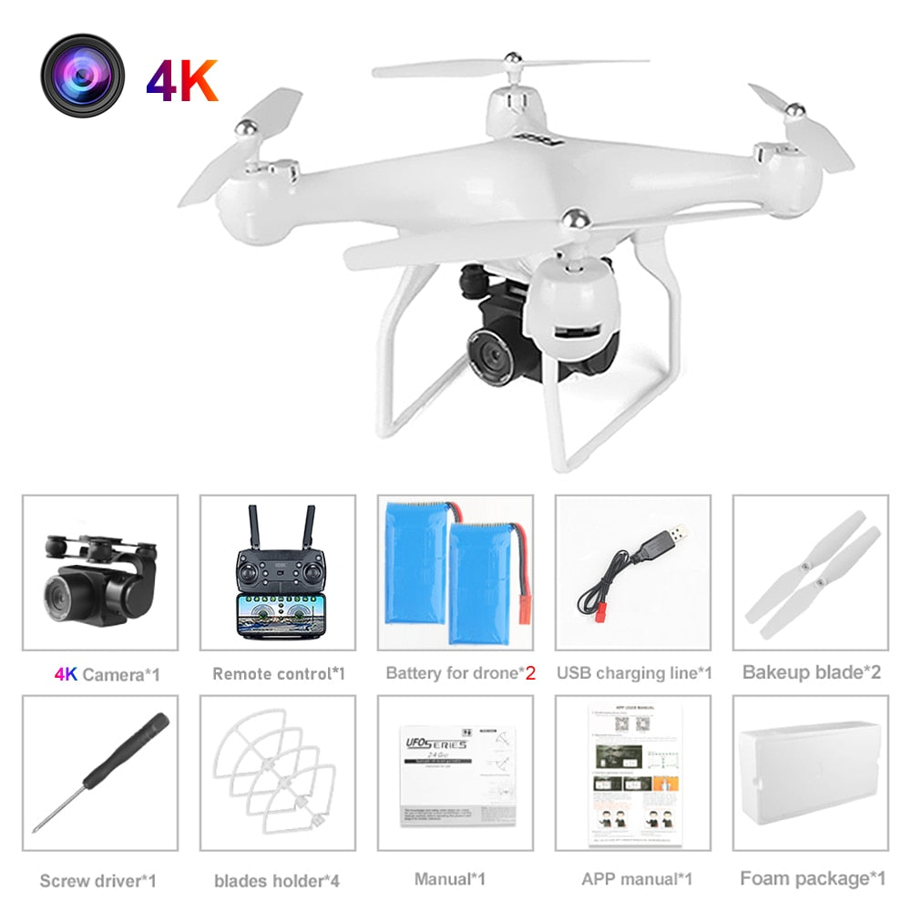 Aerial Photography RC Drone UAV FPV with 4K HD Pixel Camera Remote Control 4-Axis Quadcopter Aircraft