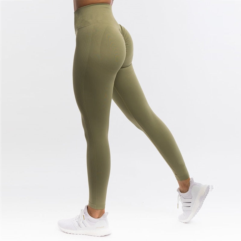 High Waist Seamless Yoga Pants Sports Leggings For Women's Workout Slim Gym