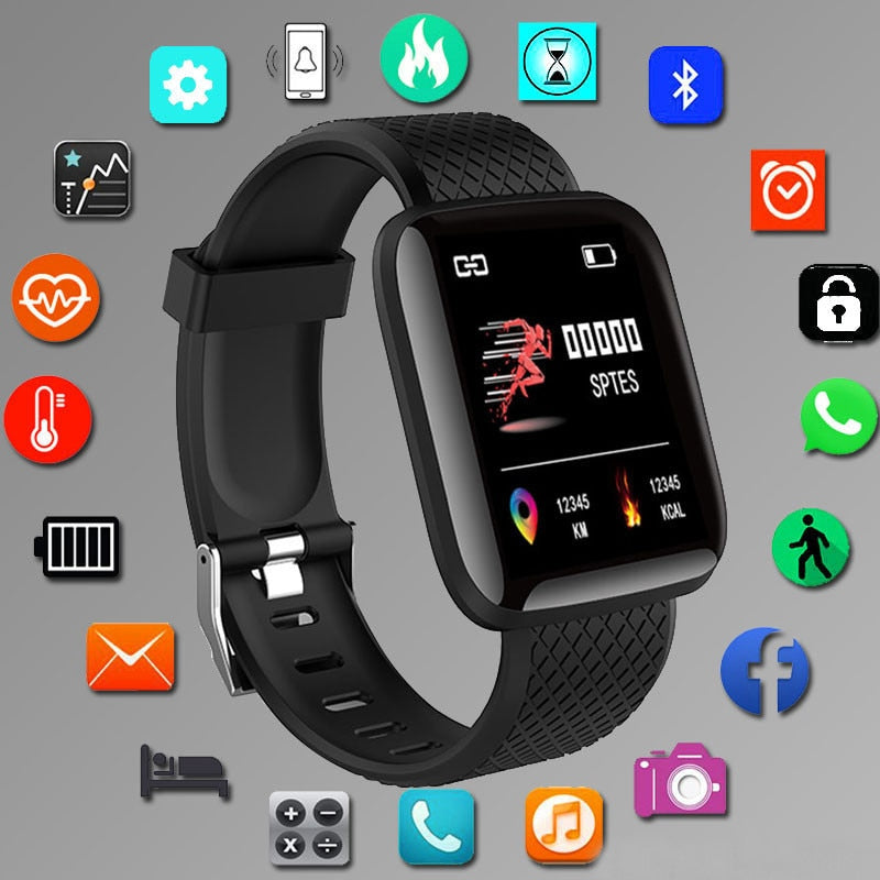 Digital Smart Sport Watch Men Watches Led Electronic Wristwatch Women Bluetooth Fitness Message Heart Rate