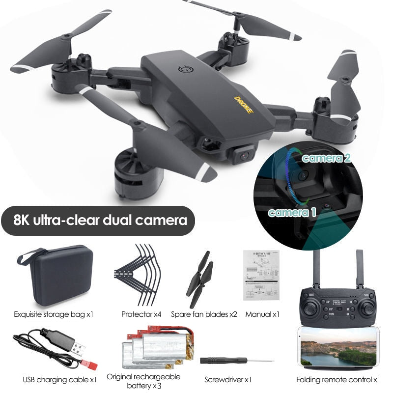 Drone 8K Profesional Drones With Camera Hd 4K Mini 6K Dron Quadcopt Obstacle