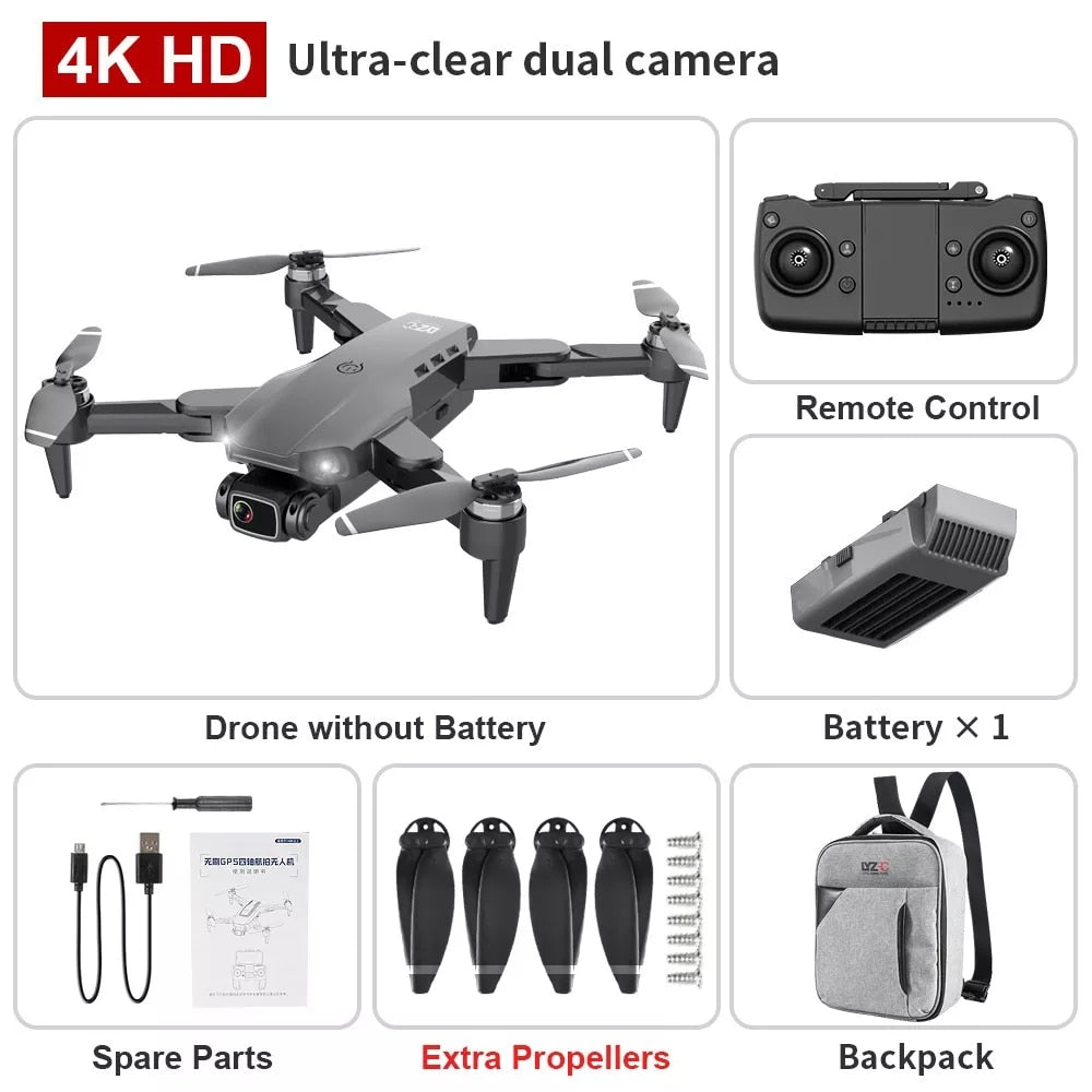 2022 New L900 Pro Drone 4K Professional HD Camera  Brushless Foldable Quadcopter RC Distance 1.2KM