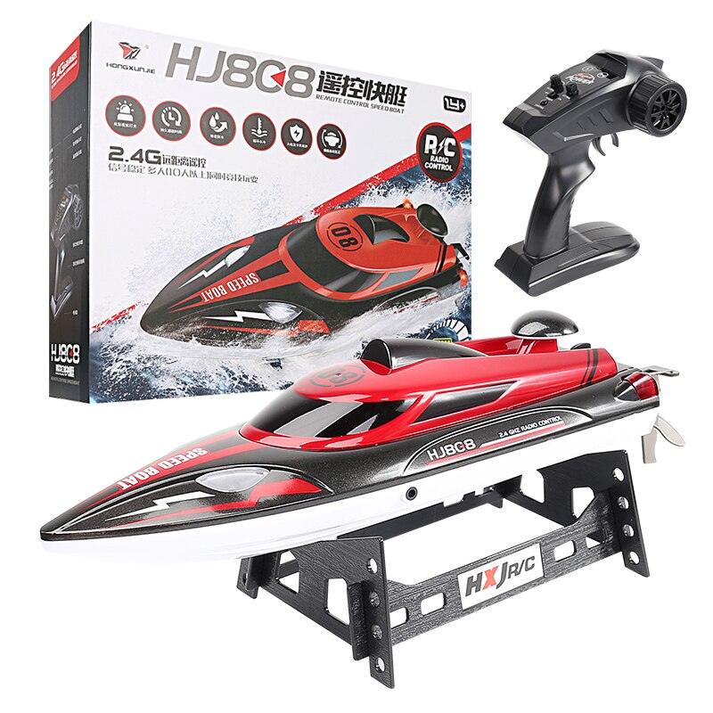 HJ808 RC Boat 2.4Ghz 25km/h High-Speed Remote Control Racing Ship Water Speed