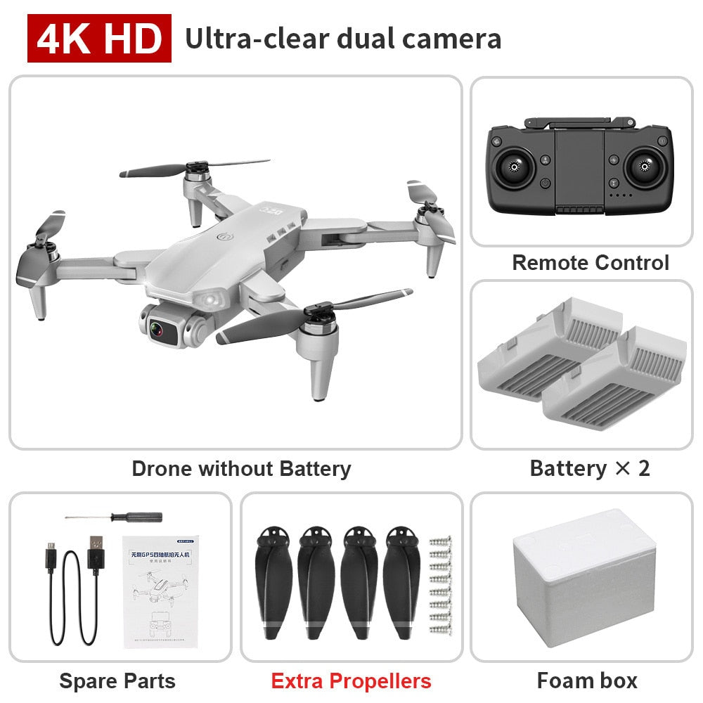 GPS Drone 4K Dual HD Camera Professional Aerial Photography Brushless Motor