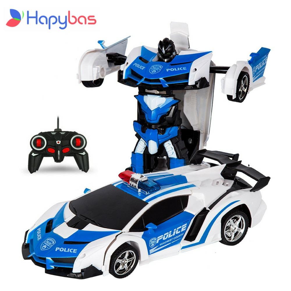 RC Car Transformation Robots Sports Vehicle Model  Drift Car  Toys Cool Deformation