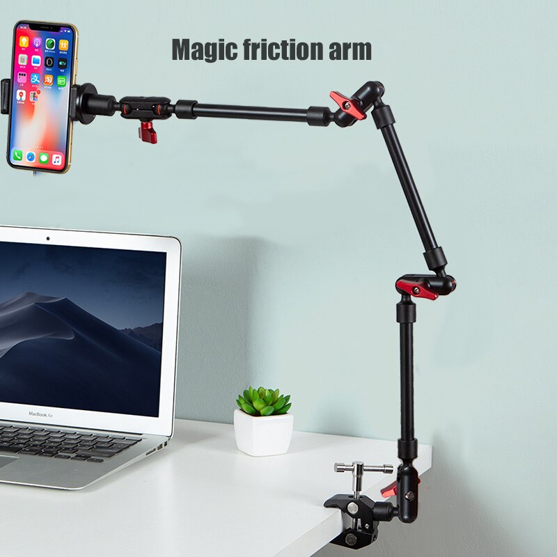 BFOLLOW Magic Friction Arm 32" Bracket for Smartphone Camcorder Action Camera Gopro Clamp Wall