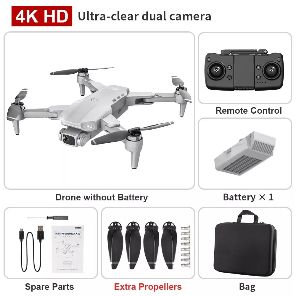 2022 New L900 Pro Drone 4K Professional HD Camera  Brushless Foldable Quadcopter RC Distance 1.2KM