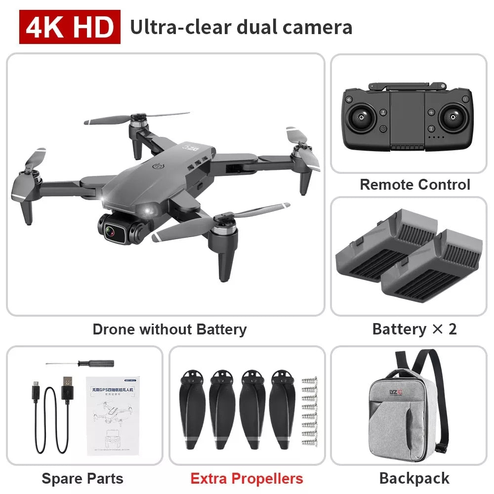 2022 New L900 Pro Drone 4K Professional HD Camera  Brushless Foldable Quadcopter RC Distance 1.2KM