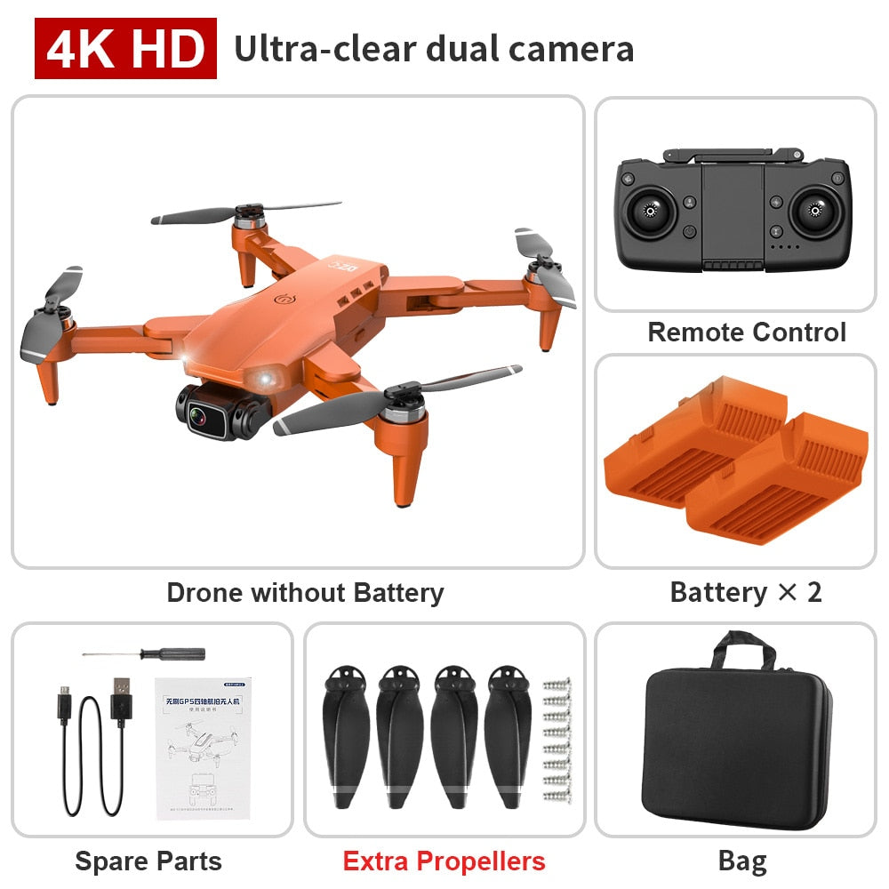 GPS Drone 4K Dual HD Camera Professional Aerial Photography Brushless Motor