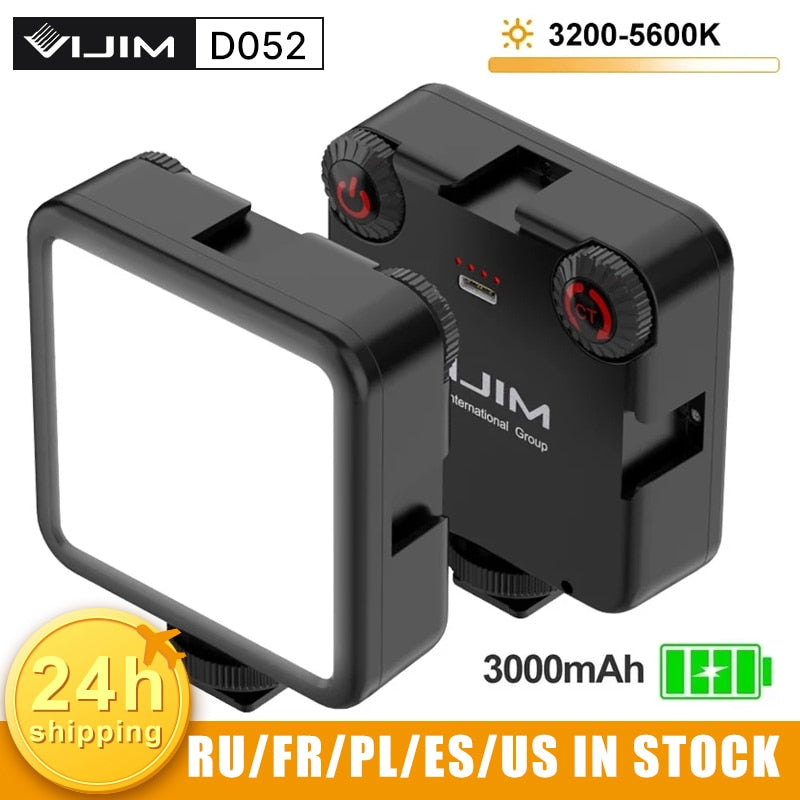 VIJIM VL81 LED Video Light Camera Light 3200-5600K 850LM 6.5W With Cold Shoe Mini