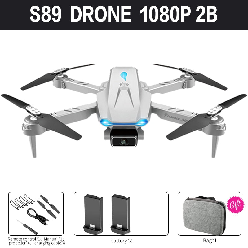 2022 New Mini Drone S89 pro 4k Profesional HD Dual Camera WiFi  Fpv Drones