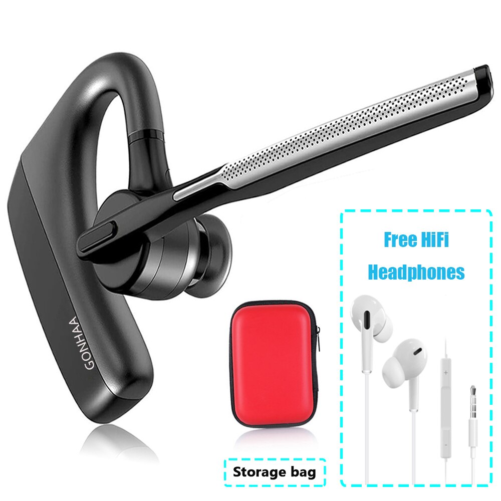 Bluetooth Earphones Wireless Headset HD Headphone With CVC8.0 Dual Microphone Noise