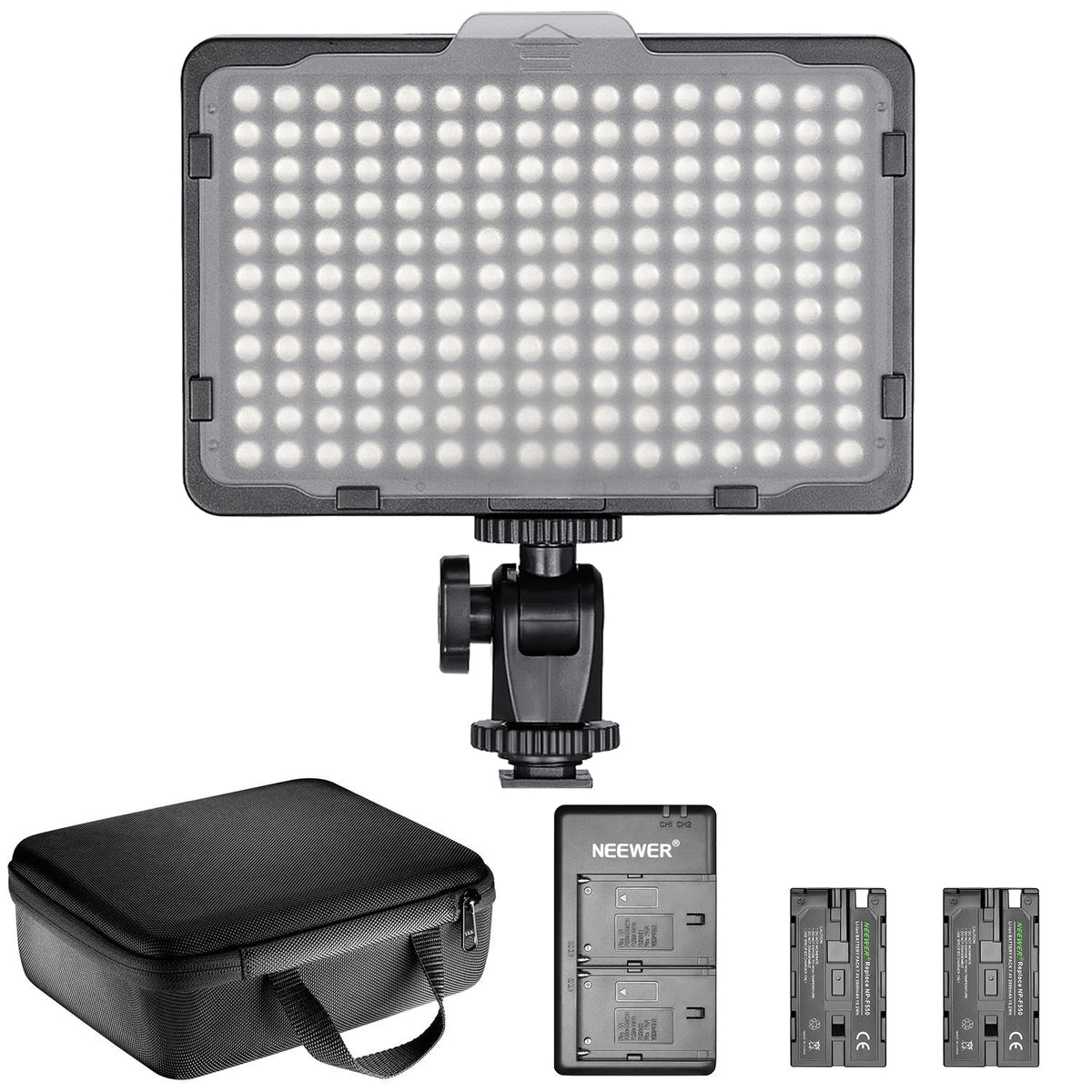 Neewer Photo Studio 176 LED Ultra Bright Dimmable on Camera Video Light